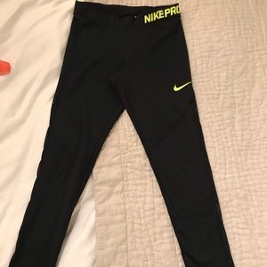 Women’s Nike Pro Mesh Logo Tights in Black